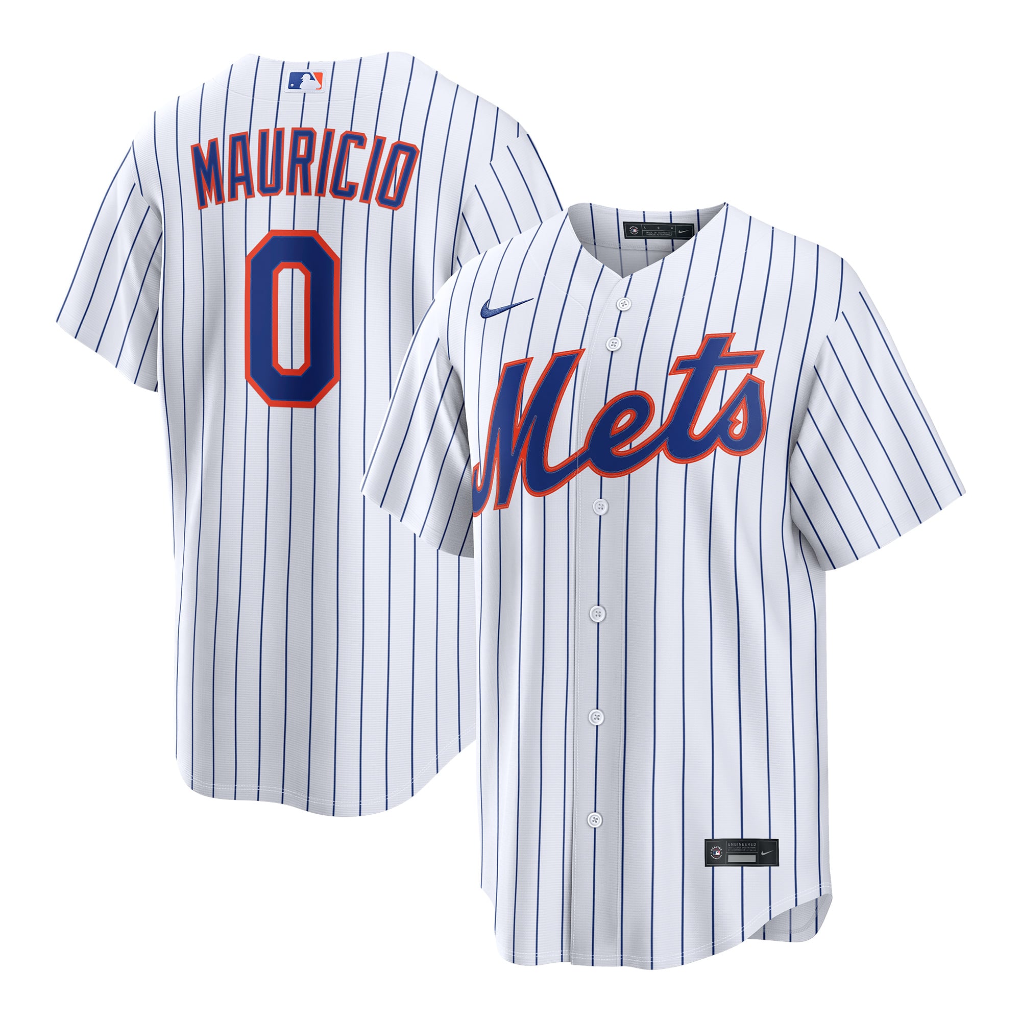 Men's Nike Ronny Mauricio White New York Mets Home Replica Jersey