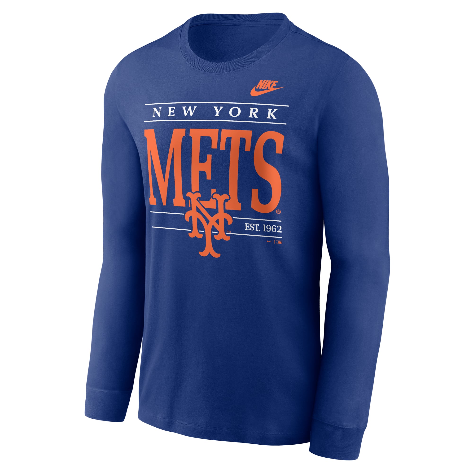 Men's Nike Royal New York Mets Cooperstown Graphic Long Sleeve T-Shirt