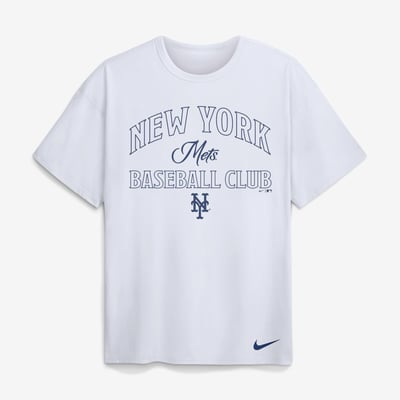 New York Mets Nike Max90 Heavyweight T-Shirt - White