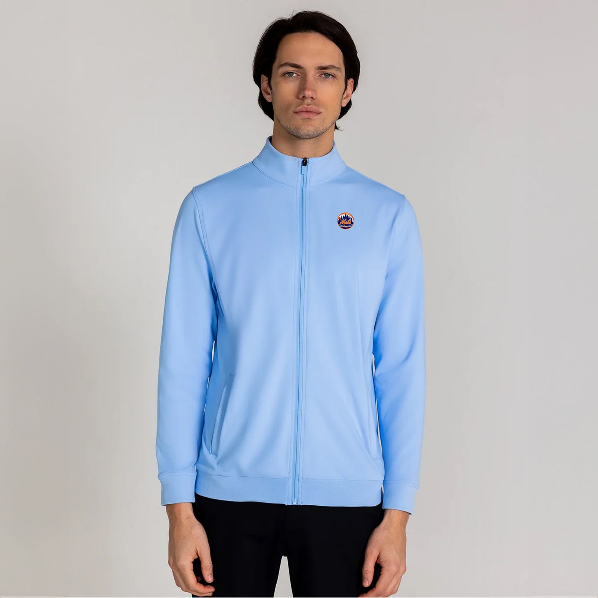 Men's Redvanly Light Blue New York Mets Wilder Full-Zip Jacket