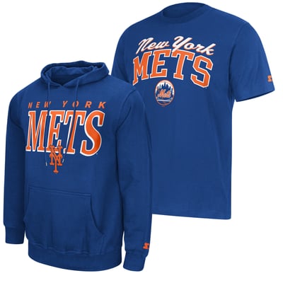 New York Mets Starter Logo Hoodie & T-Shirt Combo Pack - Royal