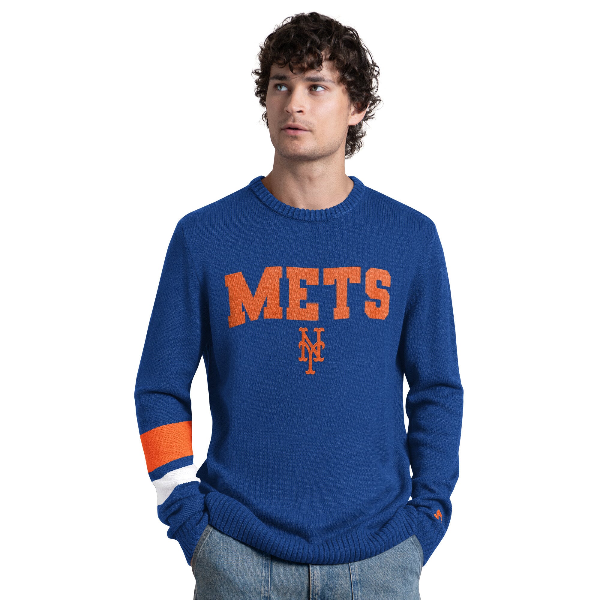 Pull rétro des Mets de New York pour homme, marque Starter Royal