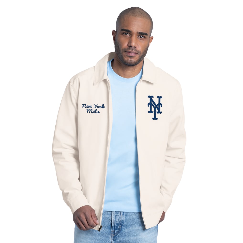 Veste légère zippée pour homme New York Mets Starter Franchise - Blanche