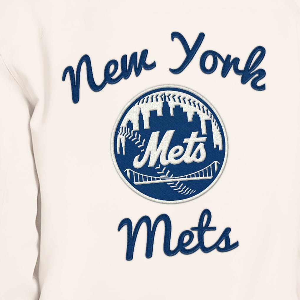 Veste légère zippée pour homme New York Mets Starter Franchise - Blanche