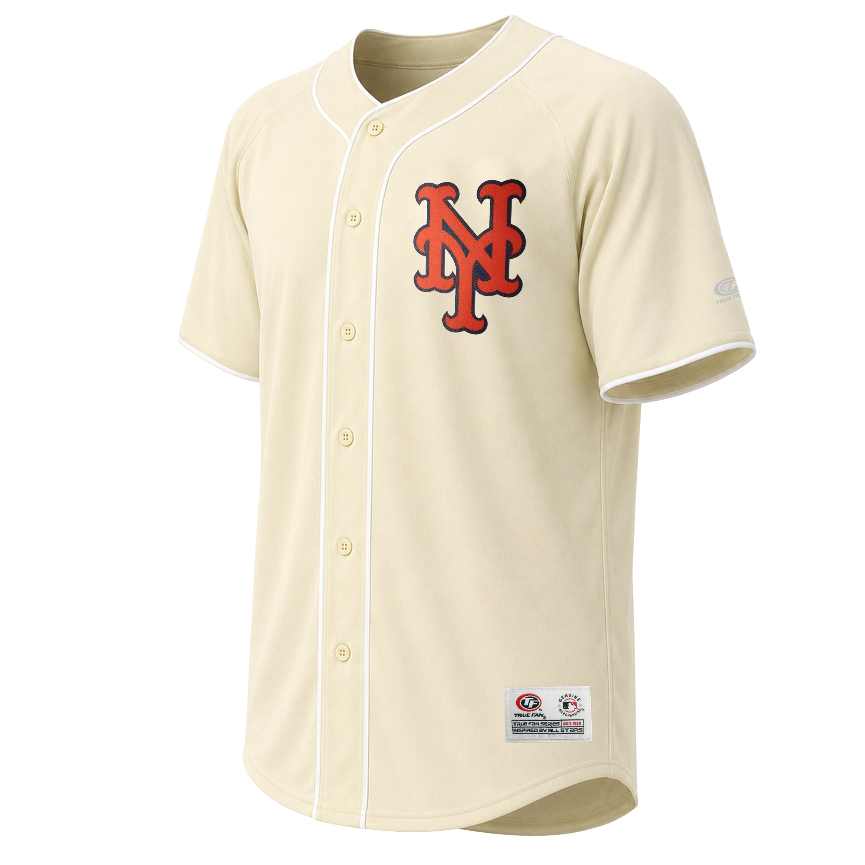 Maillot de mode des Mets New York couleur crème pour homme