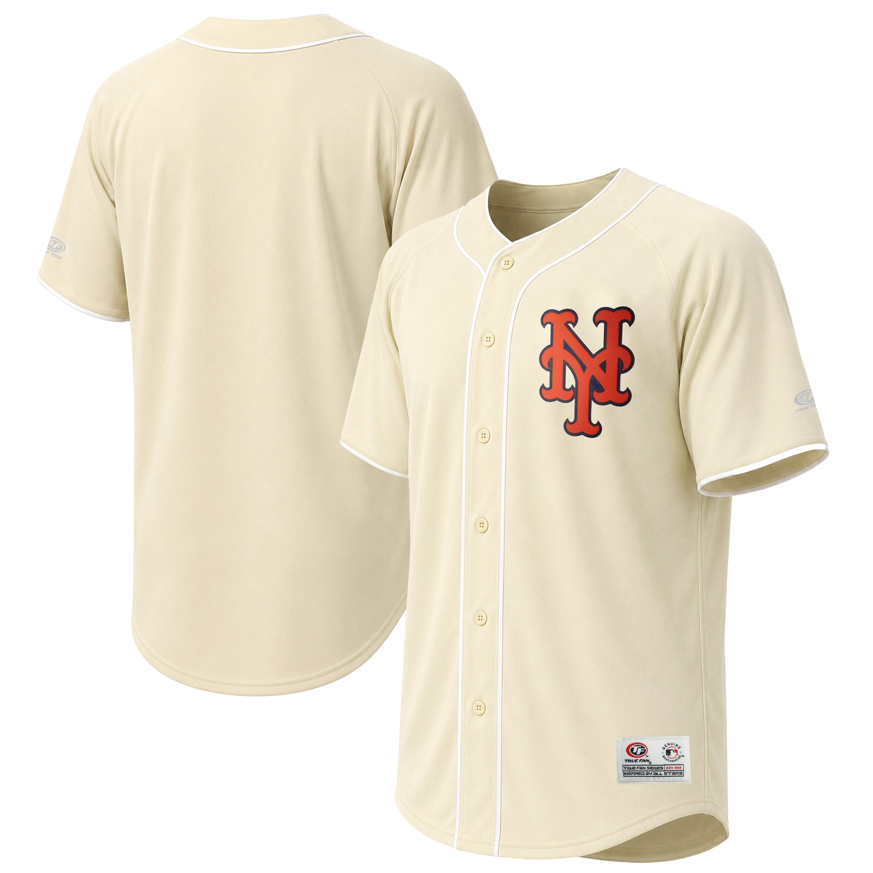 Maillot de mode des Mets New York couleur crème pour homme