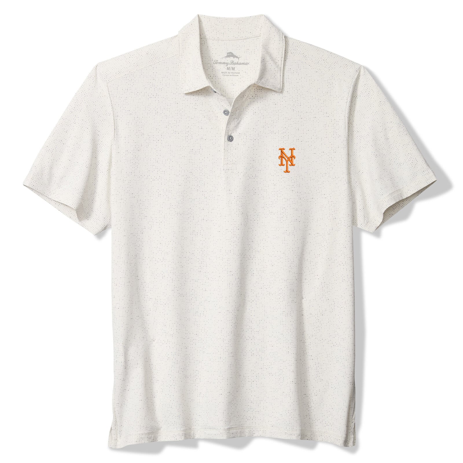 Men's Tommy Bahama  White New York Mets Palm Dunes IslandZone Polo