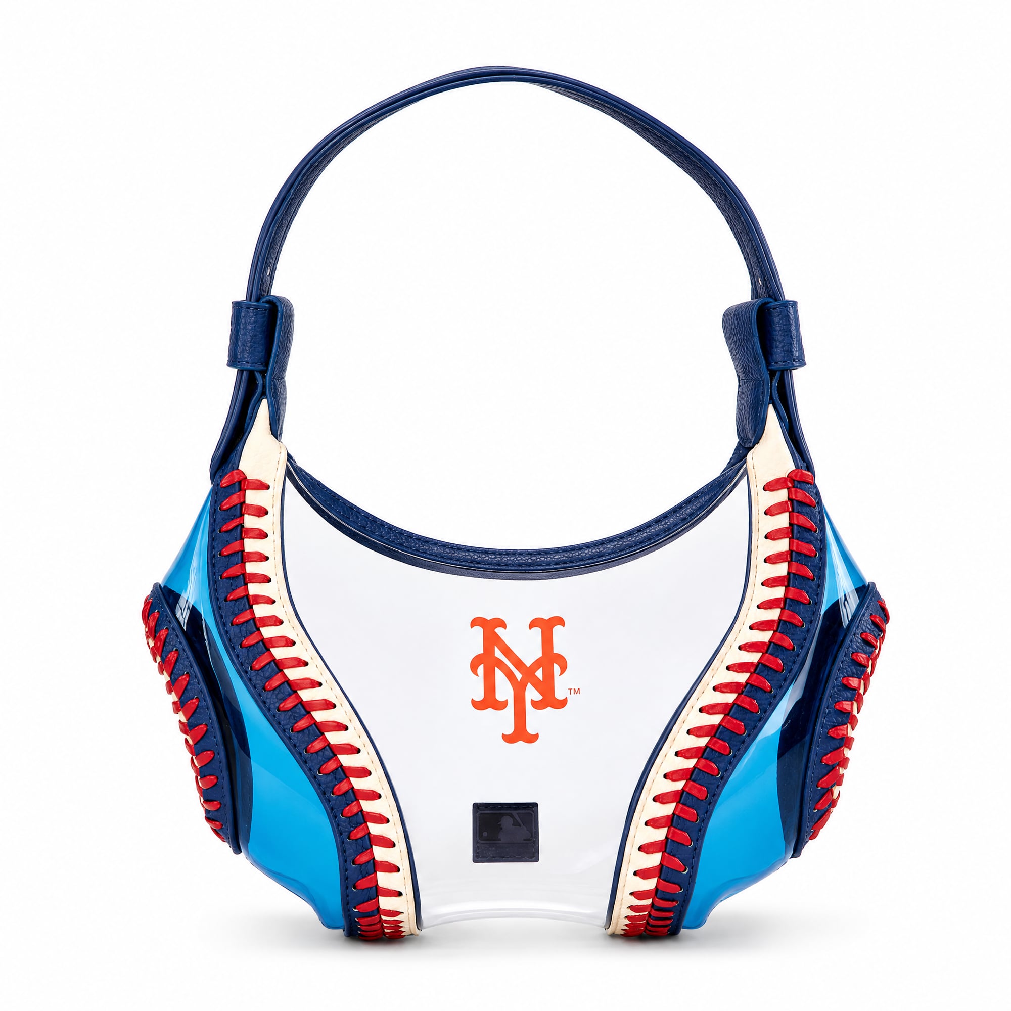 Montana West New York Mets Clear Slouchy Shoulder Bag
