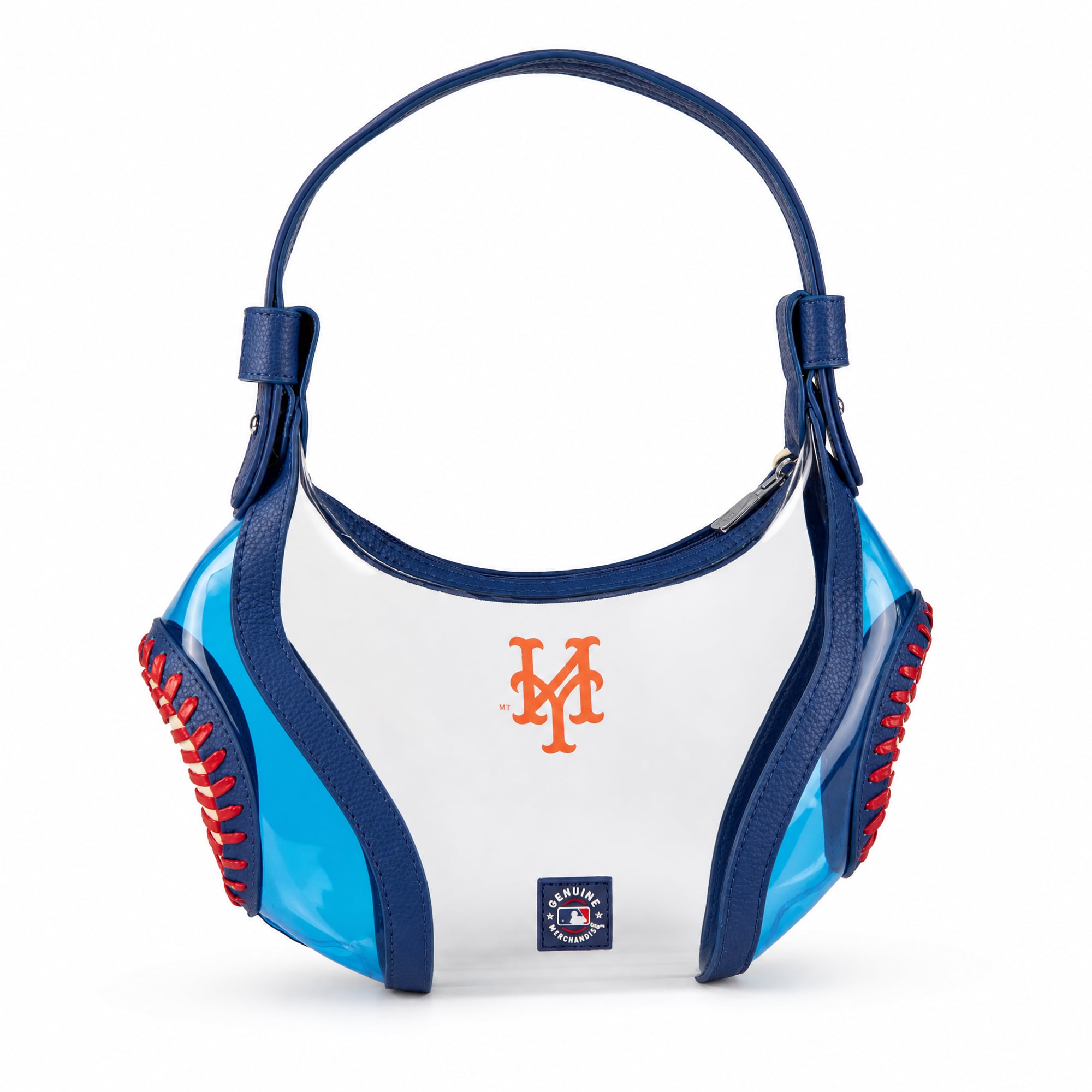 Montana West New York Mets Clear Slouchy Shoulder Bag