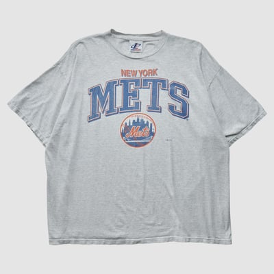 New York Mets Logo Athletic 1998 T-shirt - Heather Gray - 2XL by Fanatics Real Vintage