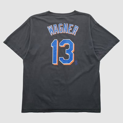 New York Mets Majestic 2000s T-shirt - Black - L by Fanatics Real Vintage