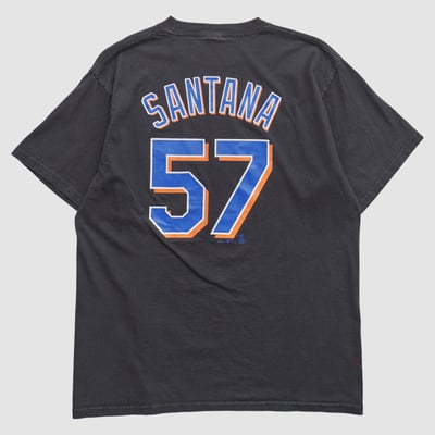 New York Mets Majestic 2000s T-shirt - Black - L by Fanatics Real Vintage