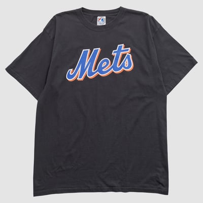 New York Mets Majestic 2000s T-shirt - Black - XL by Fanatics Real Vintage