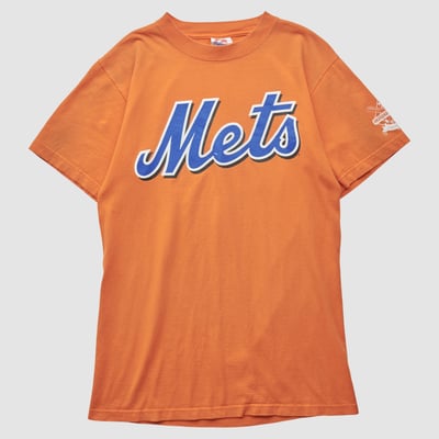 New York Mets Majestic 2000s T-shirt - Orange - S by Fanatics Real Vintage