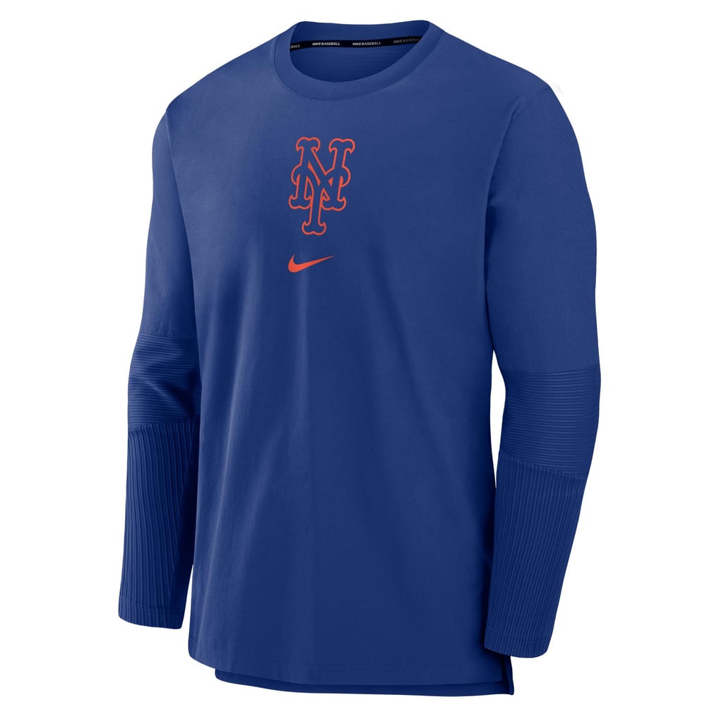 Nike メッツ ロングスリーブ Tシャツ プレーヤー プルオーバー ブルー