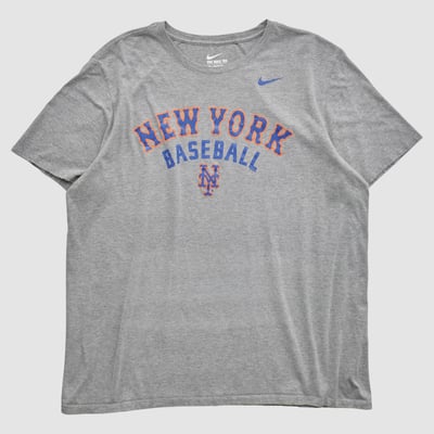 New York Mets Nike 2010s T-shirt - Heather Gray - XL by Fanatics Real Vintage