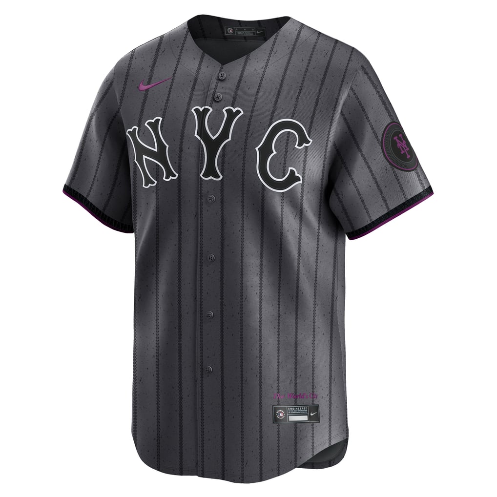 New York Mets Nike MLB Limited City Connect Jersey - Dk Gray 