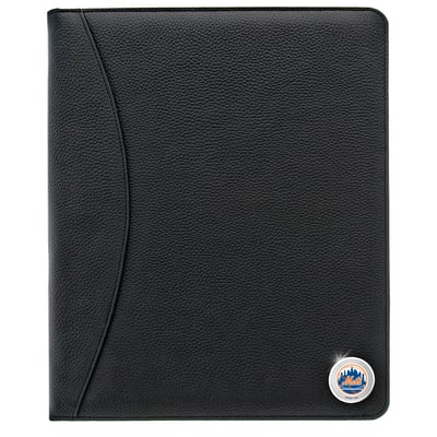 New York Mets Zippered Leather Portfolio