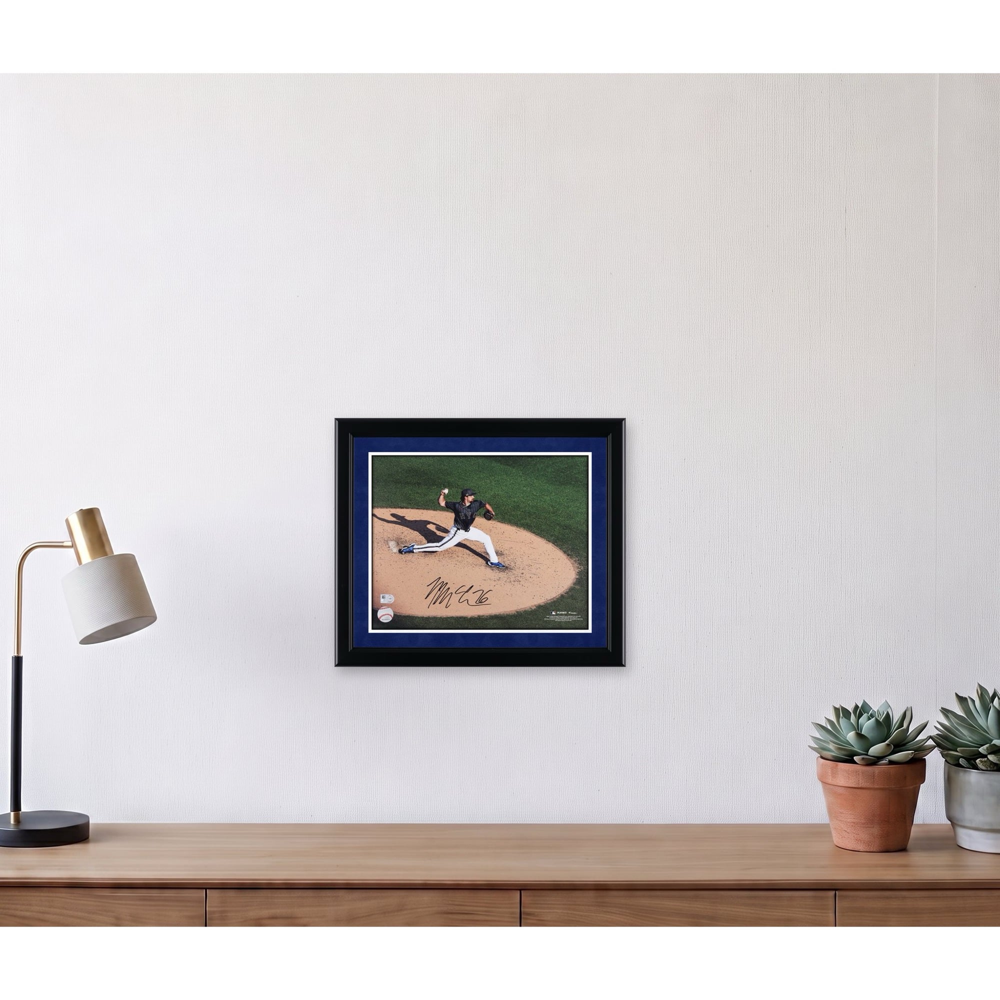 Nolan McLean New York Mets Autographed 11" x 14" MLB Debut Pitching Photograph