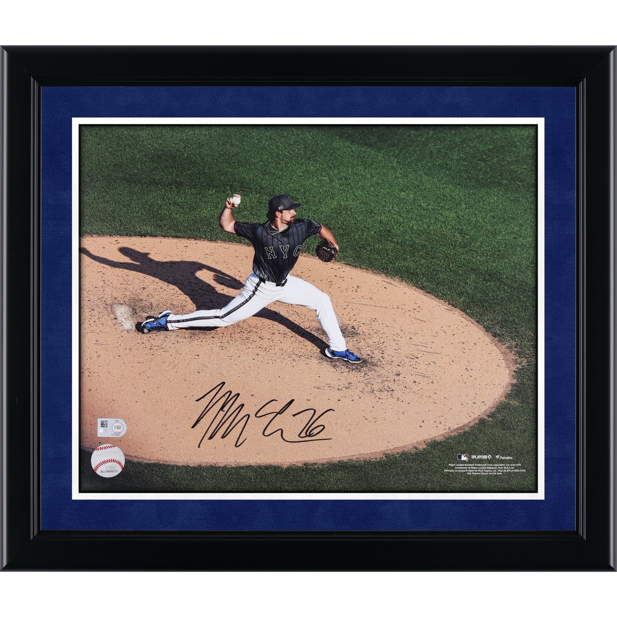 Nolan McLean New York Mets Autographed 11" x 14" MLB Debut Pitching Photograph