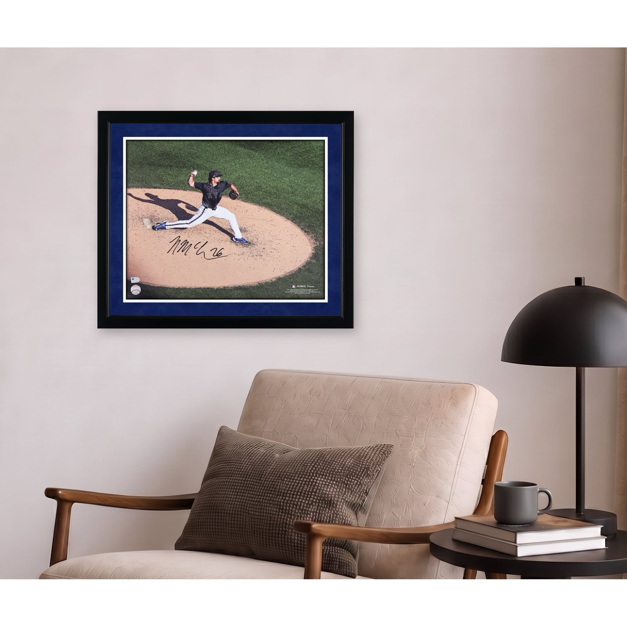 Nolan McLean New York Mets Autographed 16" x 20" MLB Debut Pitching Photograph