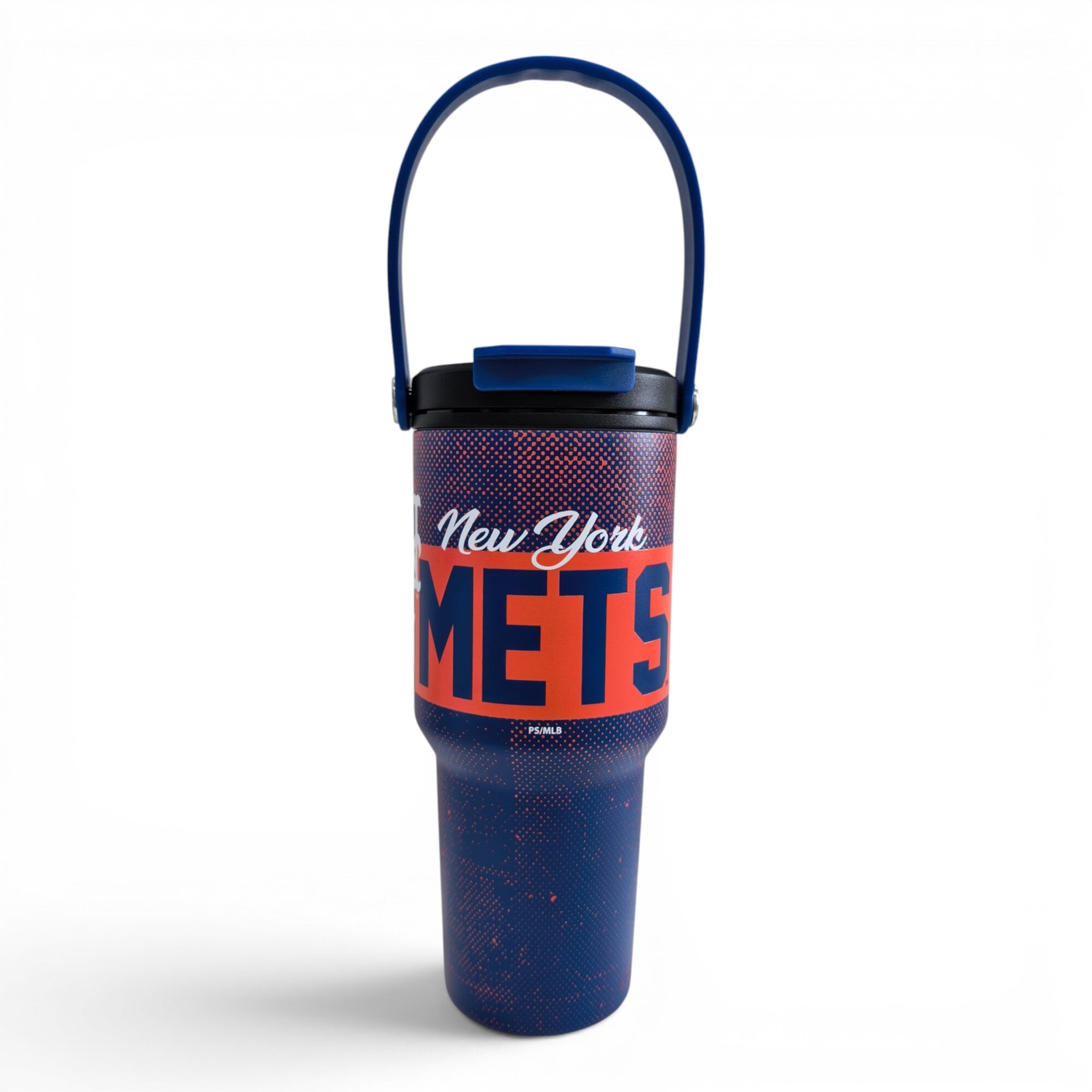 Pegasus New York Mets 24oz. Speckled Gradient Stainless Steel Dual Top Water Bottle
