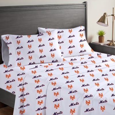 New York Mets Pegasus Four-Piece Full Sheet Set