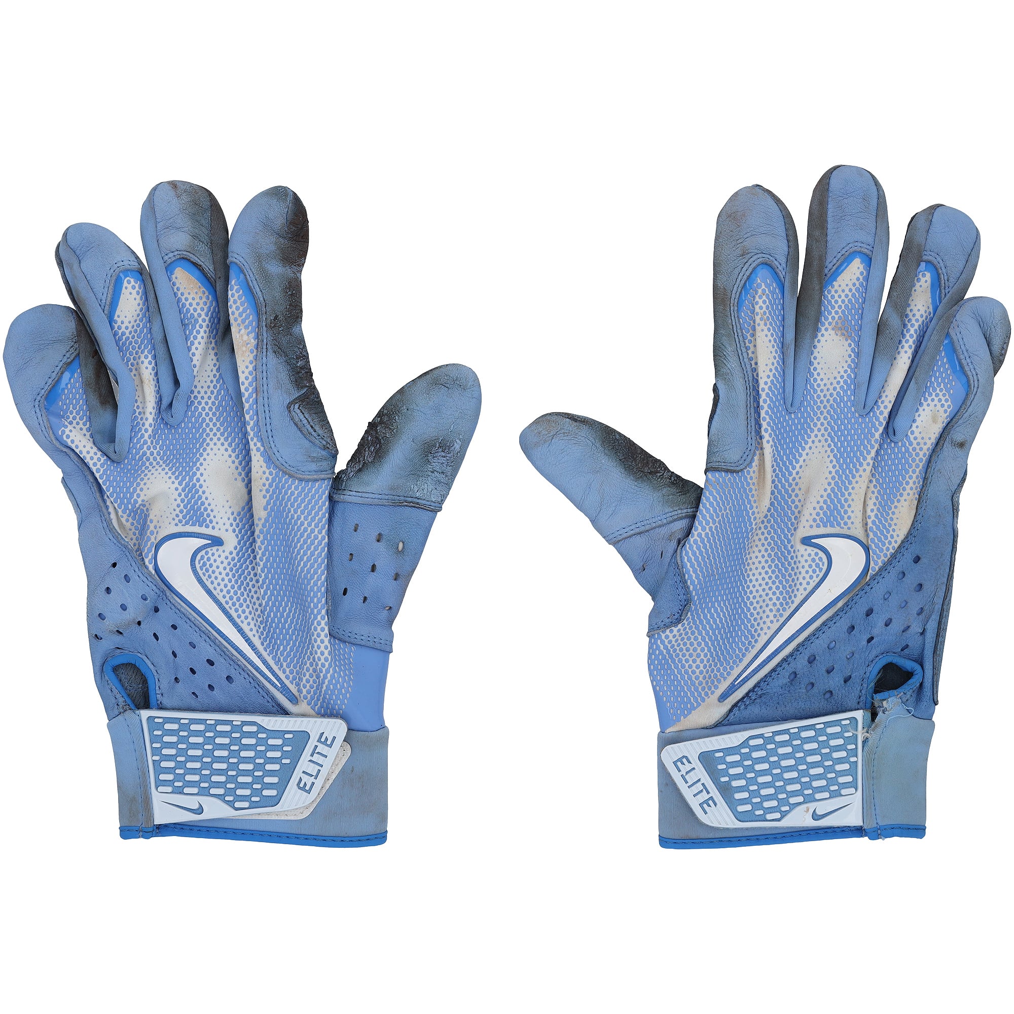 Gants de frappe Nike bleus autographiés par Pete Alonso (New York Mets), utilisés en match lors de la saison 2025 de la MLB - NR81043727-28