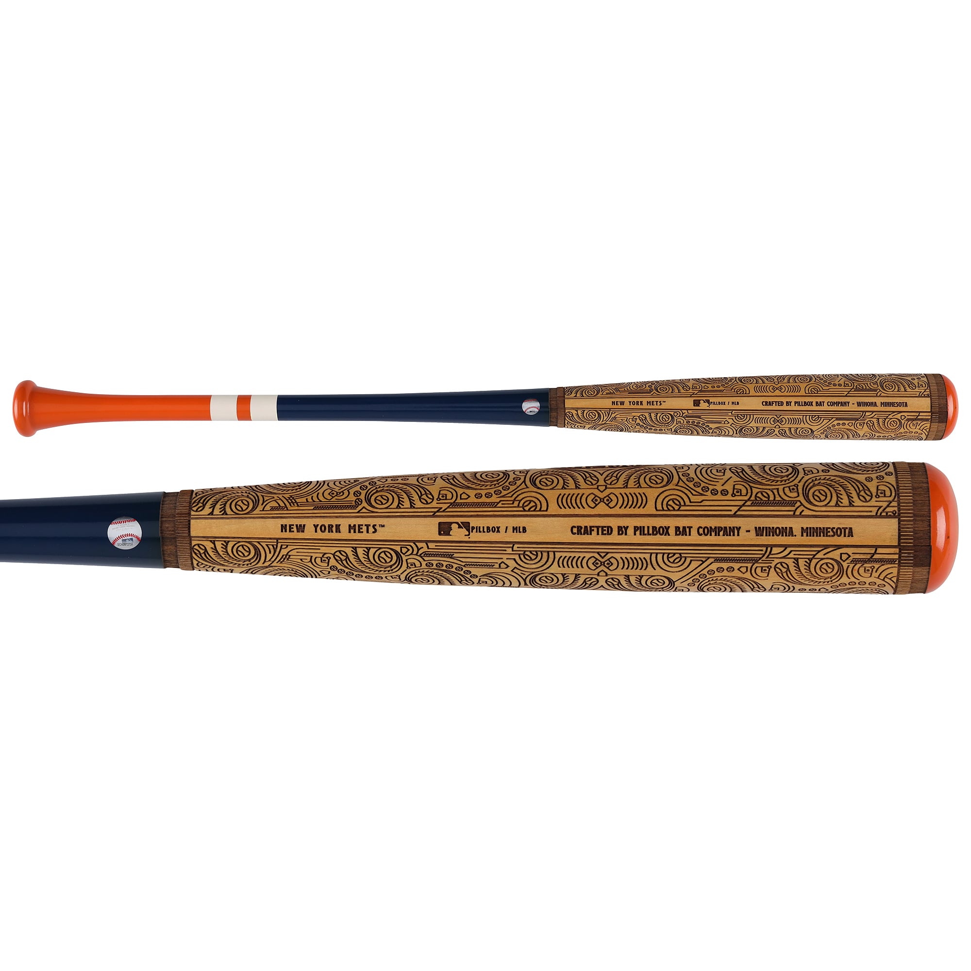 Pete Alonso New York Mets Autographed Pillbox Bat Company Mural Series Bat with "2019 NL ROY" Inscription - Limited Edition #5/5