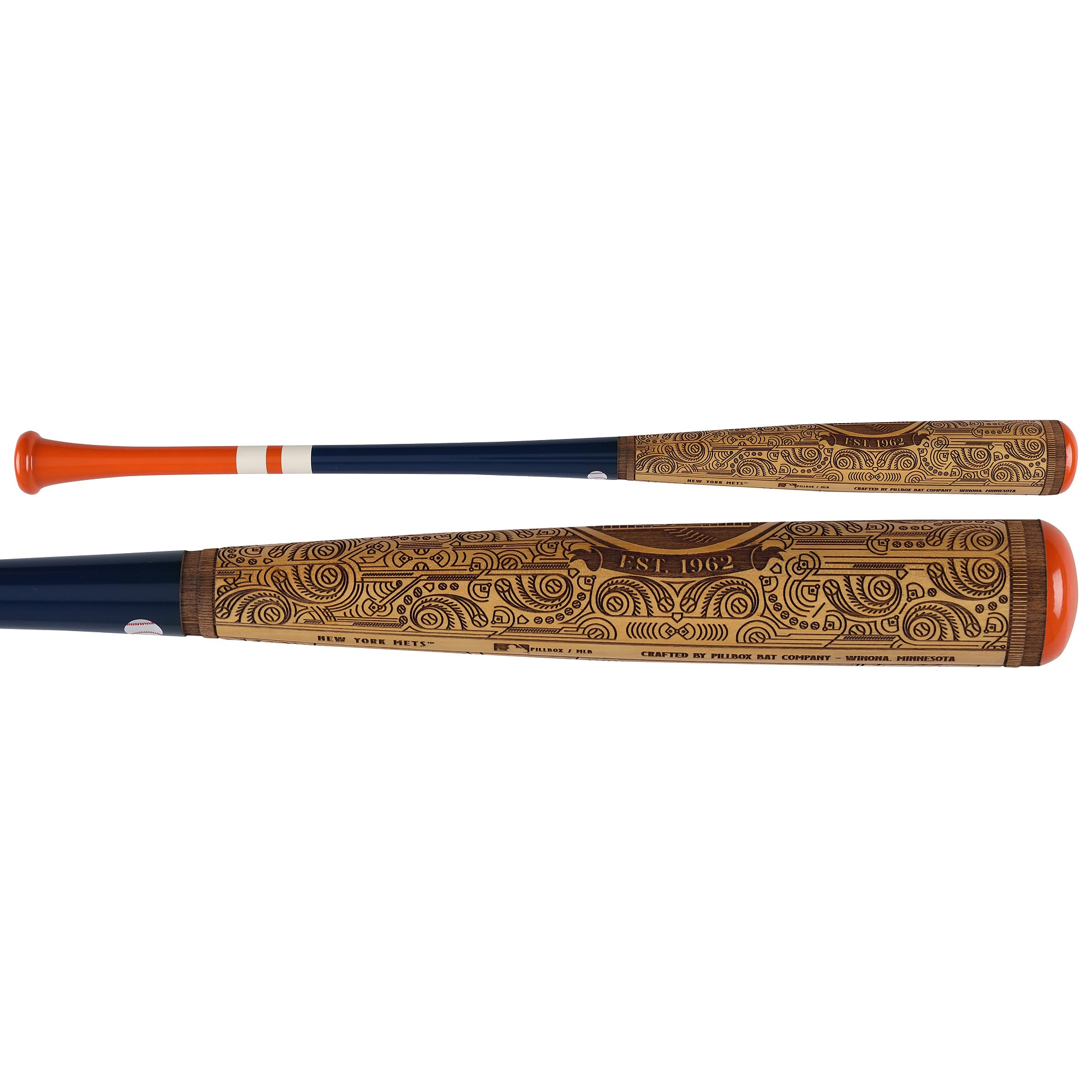 Pete Alonso New York Mets Autographed Pillbox Bat Company Mural Series Bat with "2019 NL ROY" Inscription - Limited Edition #5/5
