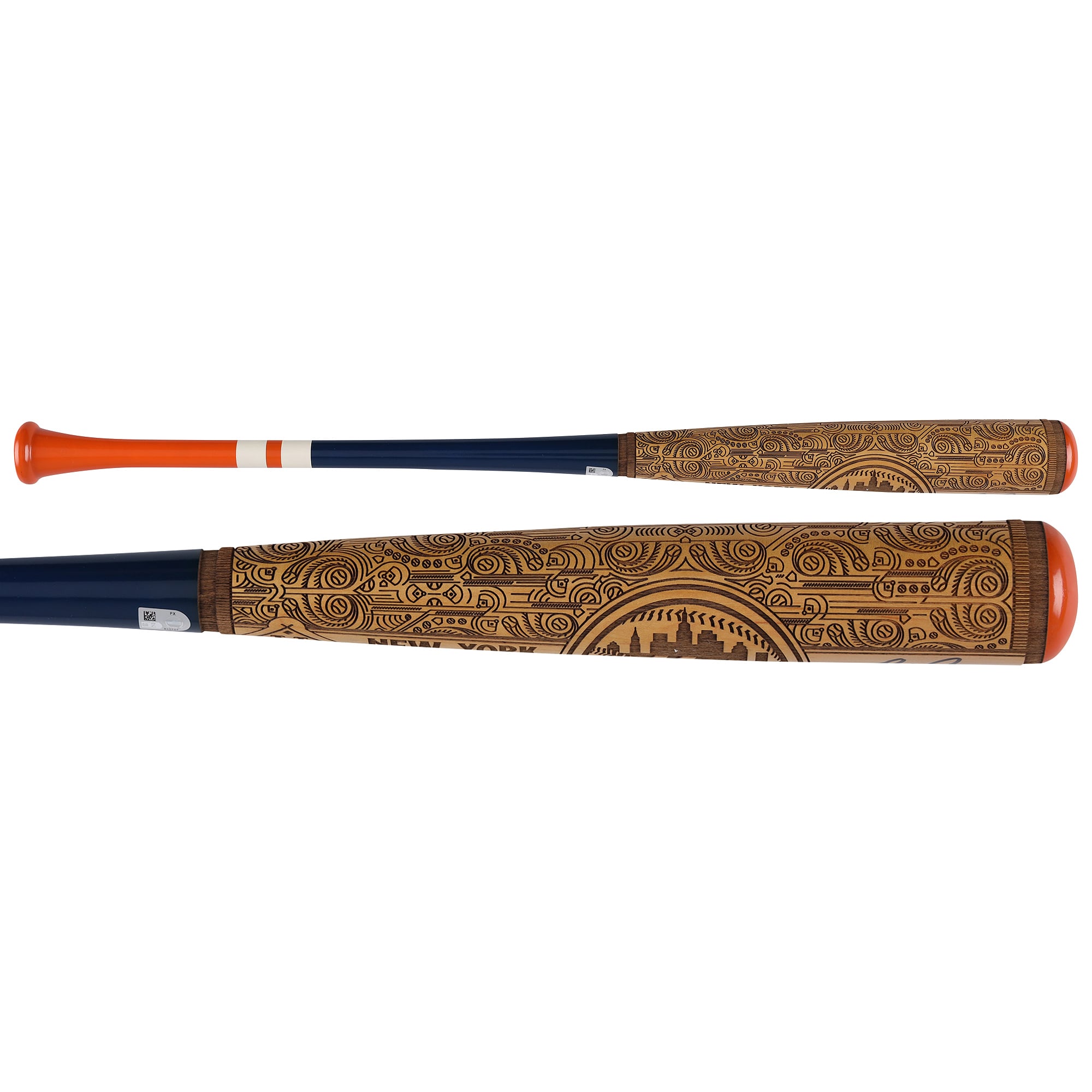 Pete Alonso New York Mets Autographed Pillbox Bat Company Mural Series Bat with "2019 NL ROY" Inscriptions - Limited Edition #1/5