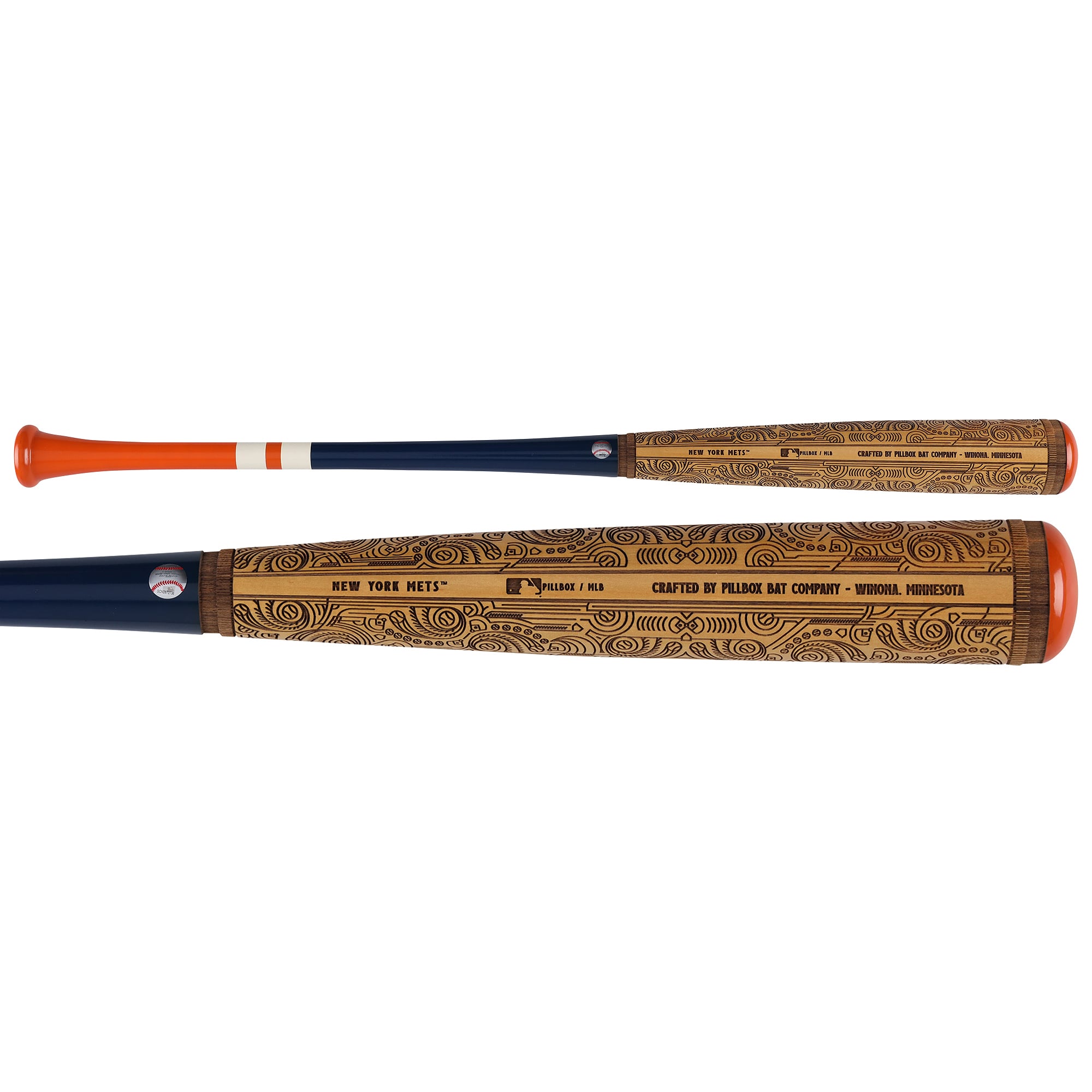 Pete Alonso New York Mets Autographed Pillbox Bat Company Mural Series Bat with "2019 NL ROY" Inscriptions - Limited Edition #1/5
