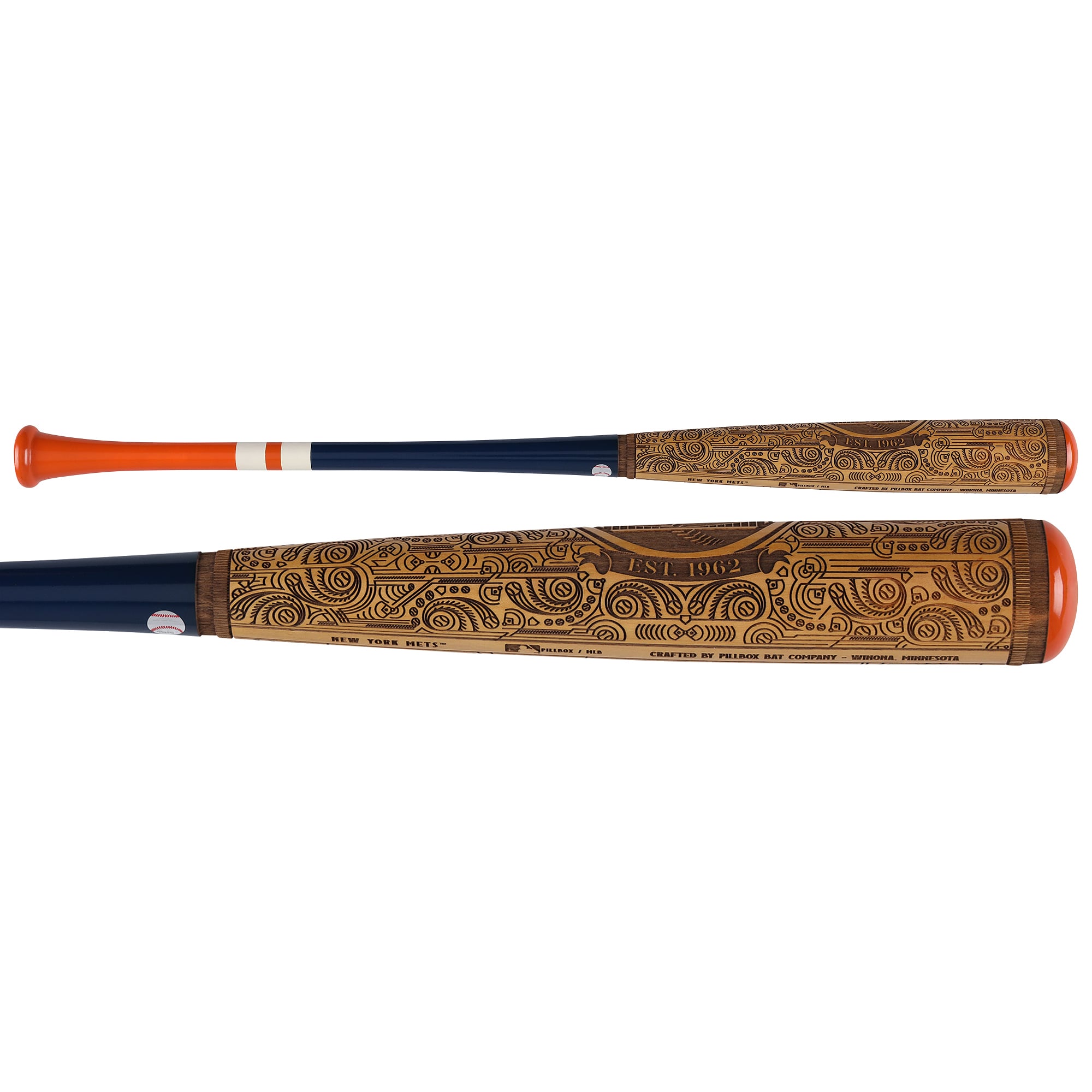 Pete Alonso New York Mets Autographed Pillbox Bat Company Mural Series Bat with "2019 NL ROY" Inscriptions - Limited Edition #1/5