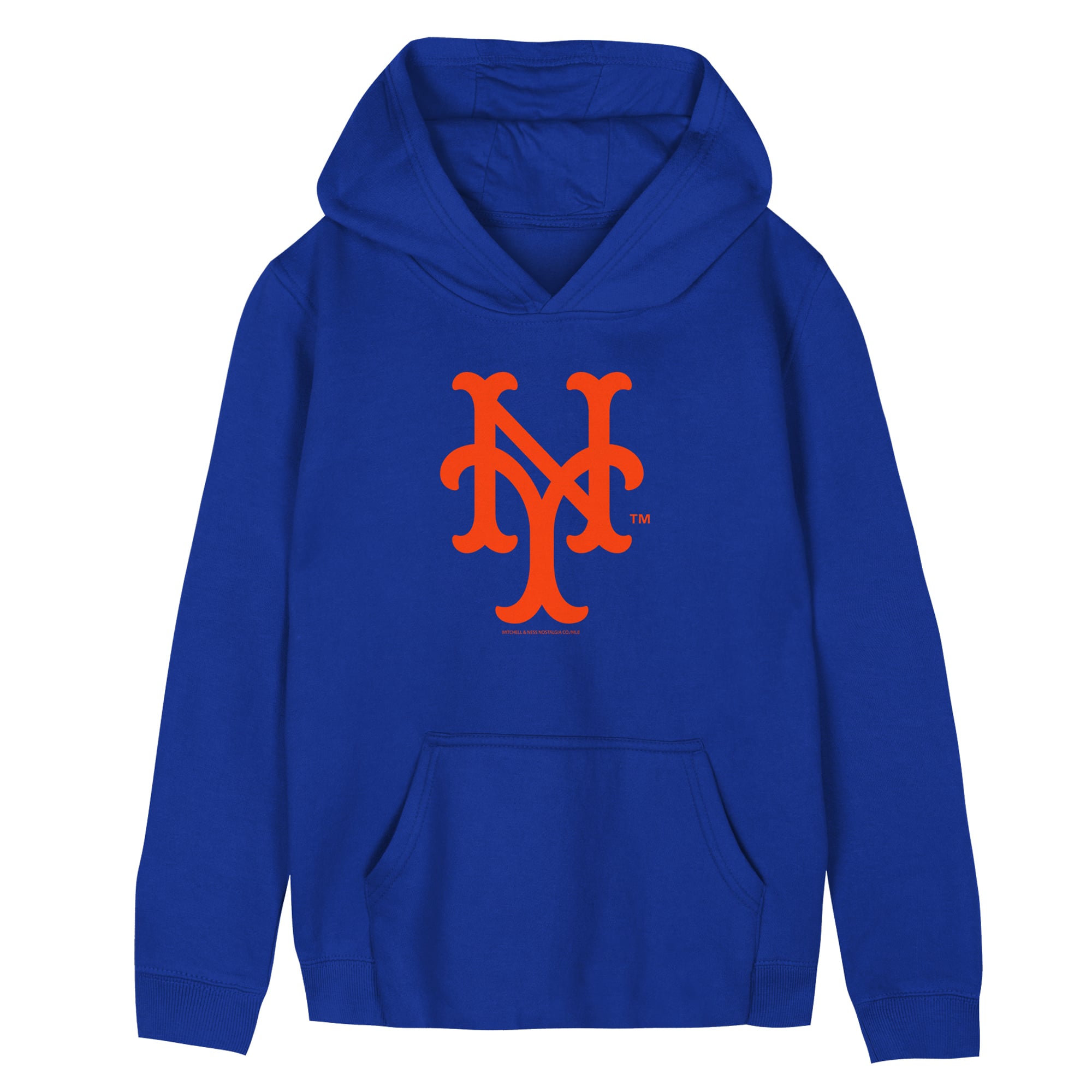 Preschool Mitchell & Ness  Royal New York Mets Retro Logo Hoodie