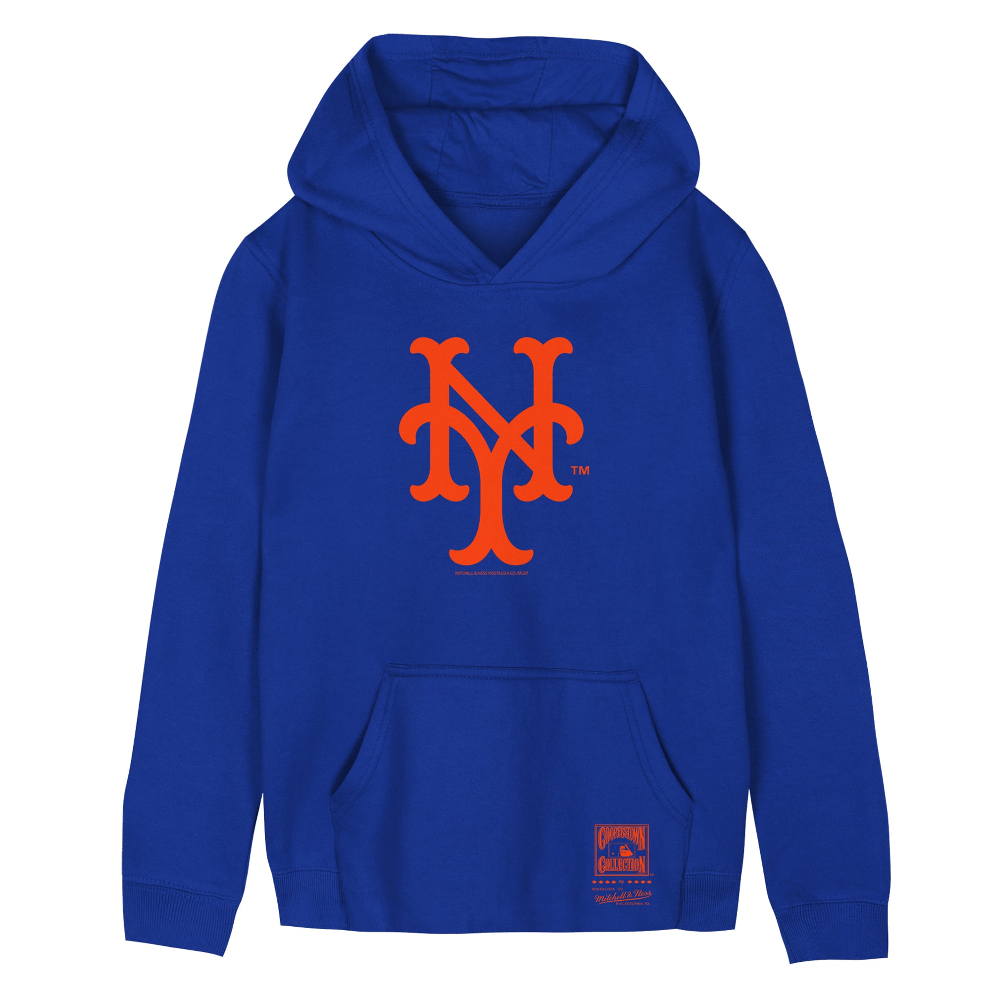 Preschool Mitchell & Ness Royal New York Mets Retro Logo Hoodie