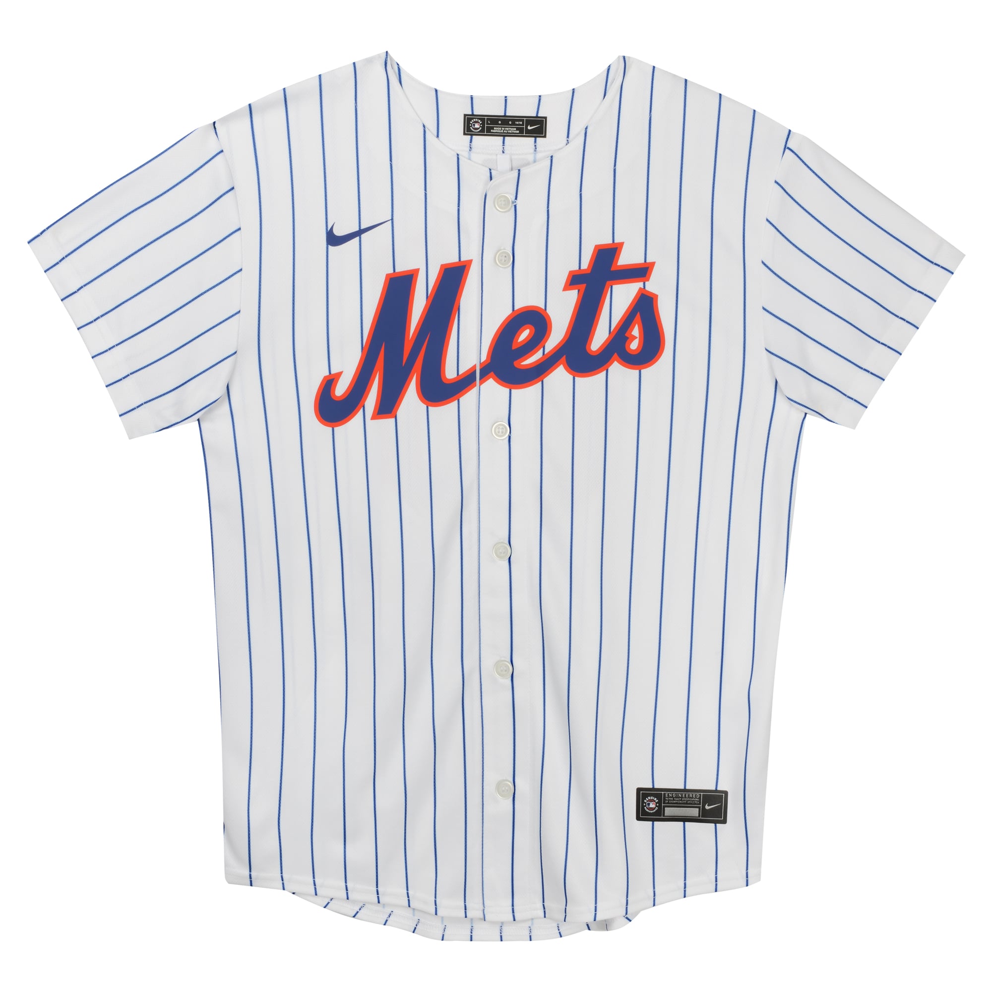 Maillot domicile Nike Bo Bichette blanc des Mets de New York pour enfants d'âge préscolaire