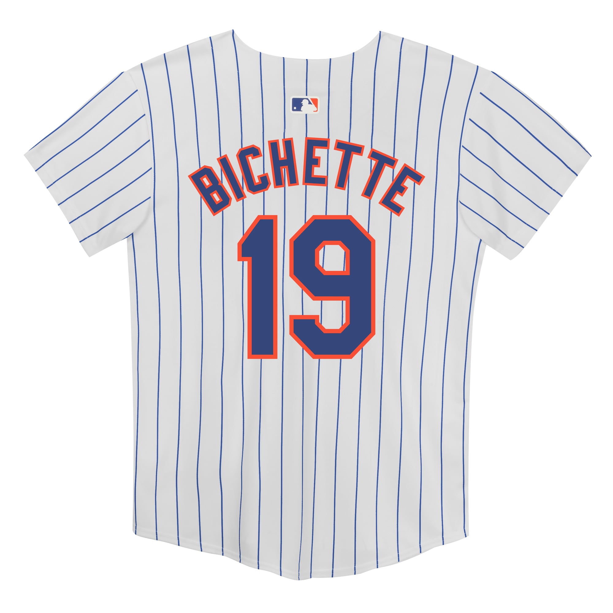 Maillot domicile Nike Bo Bichette blanc des Mets de New York pour enfants d'âge préscolaire