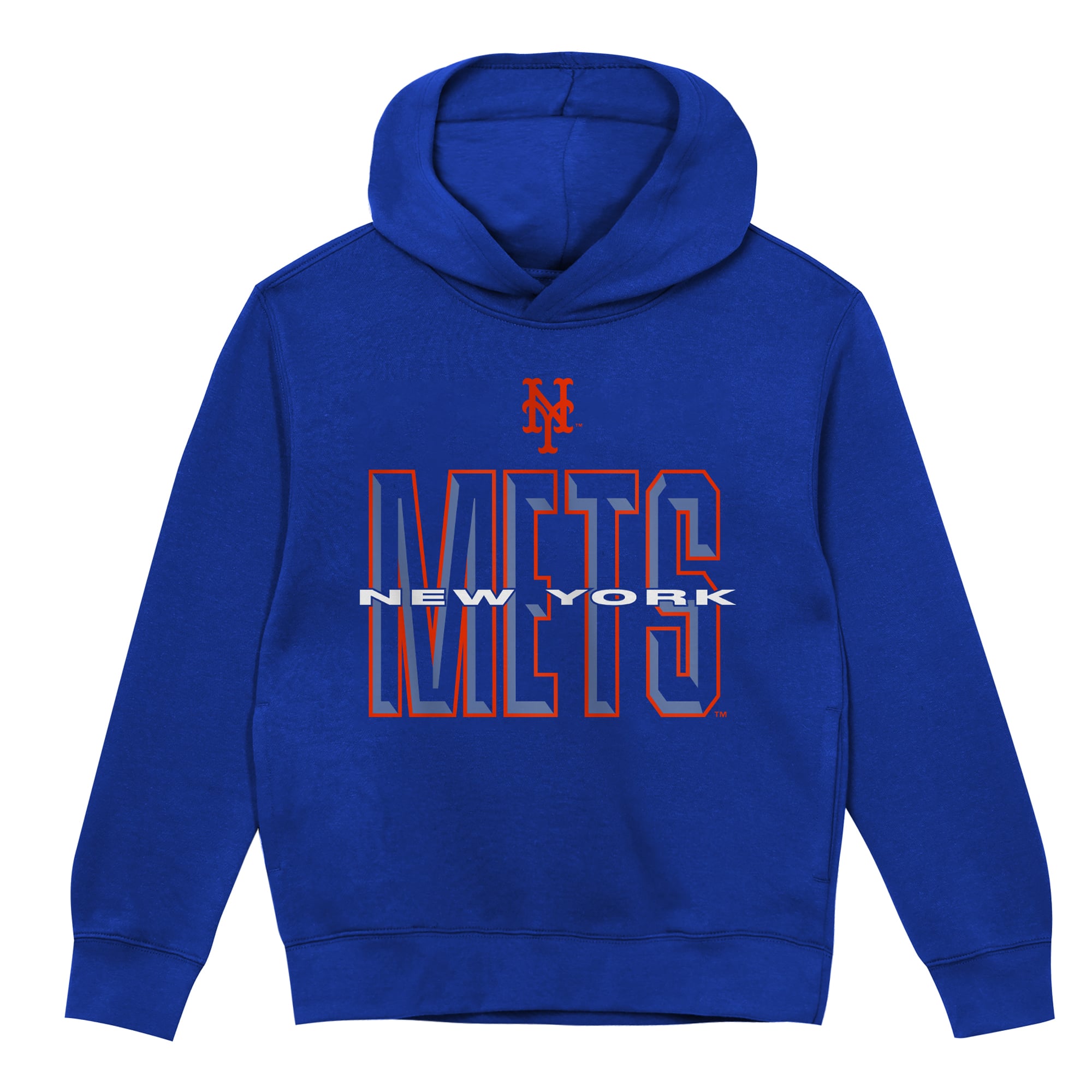 Sweat à capuche polaire Outerstuff Royal New York Mets Field General pour enfants d'âge préscolaire