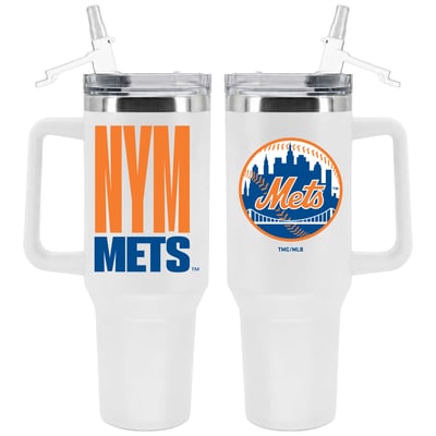 New York Mets The Memory Company 40oz. Stainless Steel Tumbler with Flip Straw