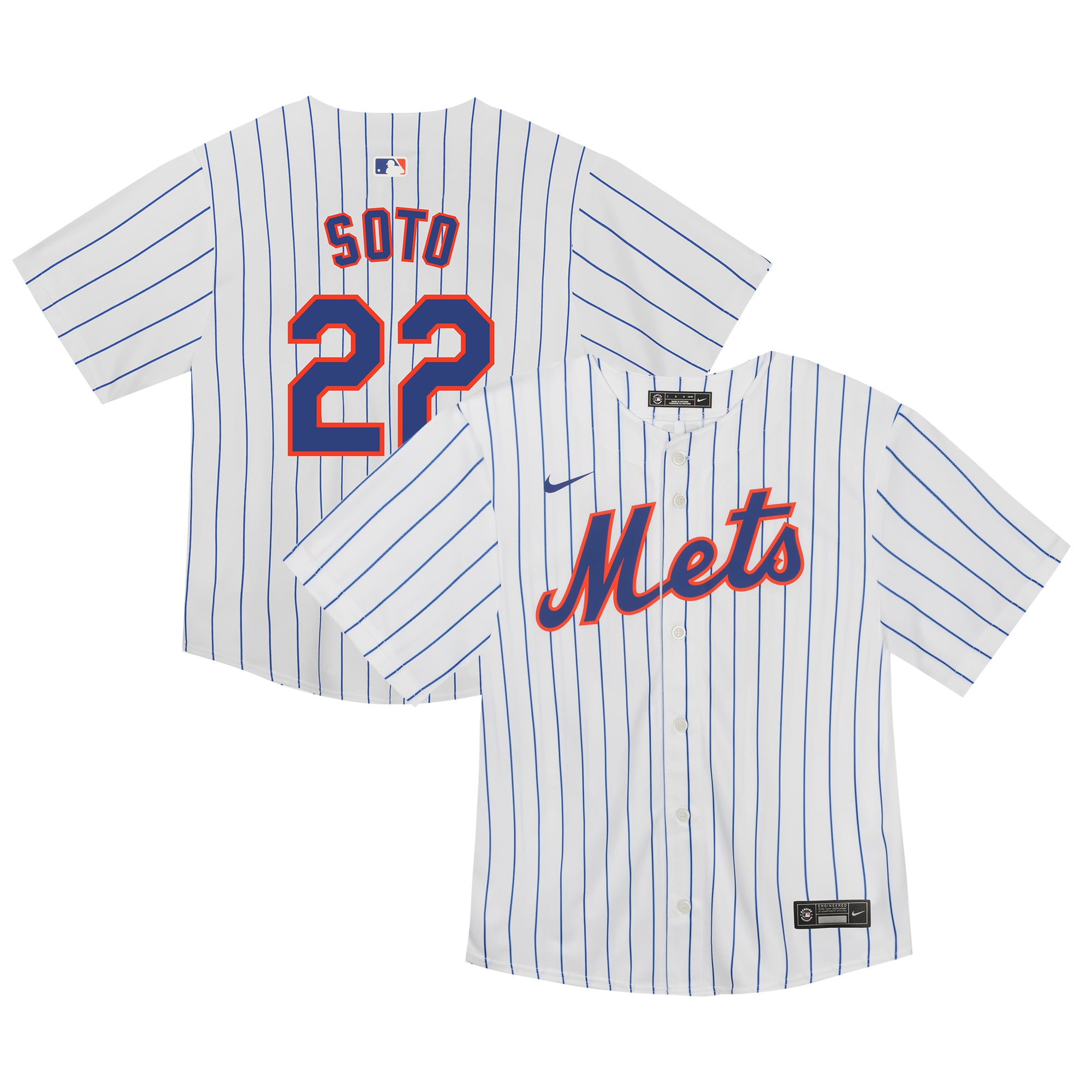 Maillot réplique domicile Nike Juan Soto blanc des Mets de New York pour tout-petit