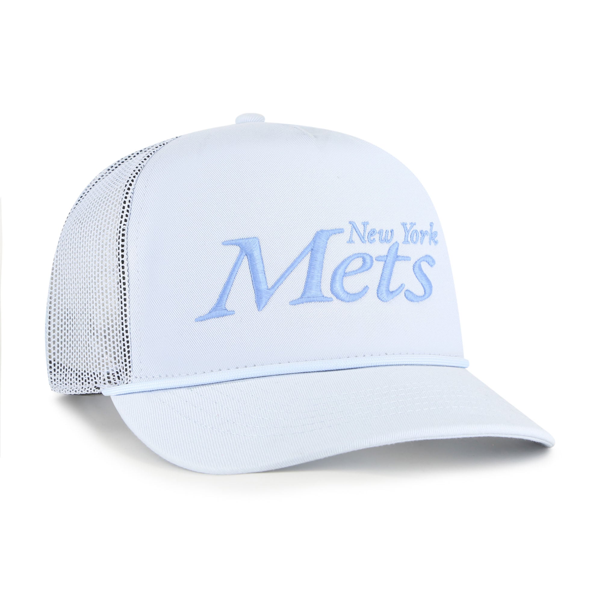 Unisex '47 Light Blue New York Mets Foundation Script Hitch Adjustable Trucker Hat