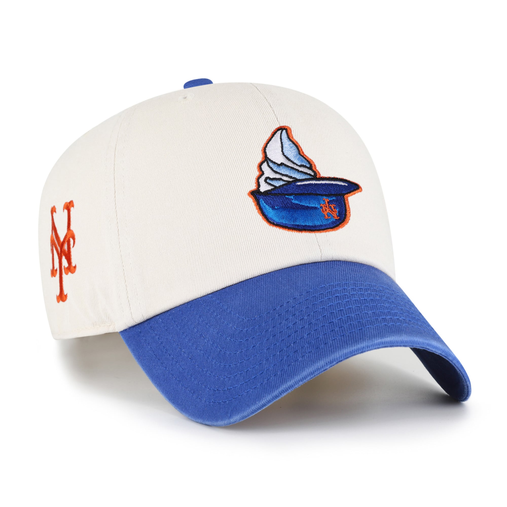 Unisex '47 Natural New York Mets Single Swirl Ice Cream Helmet 2.0 Clean Up Adjustable Hat