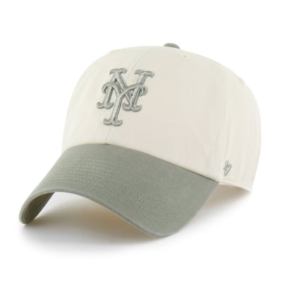  New York Mets '47 Unisex Two-Tone Fashion Clean Up Adjustable Hat - Natural/Olive