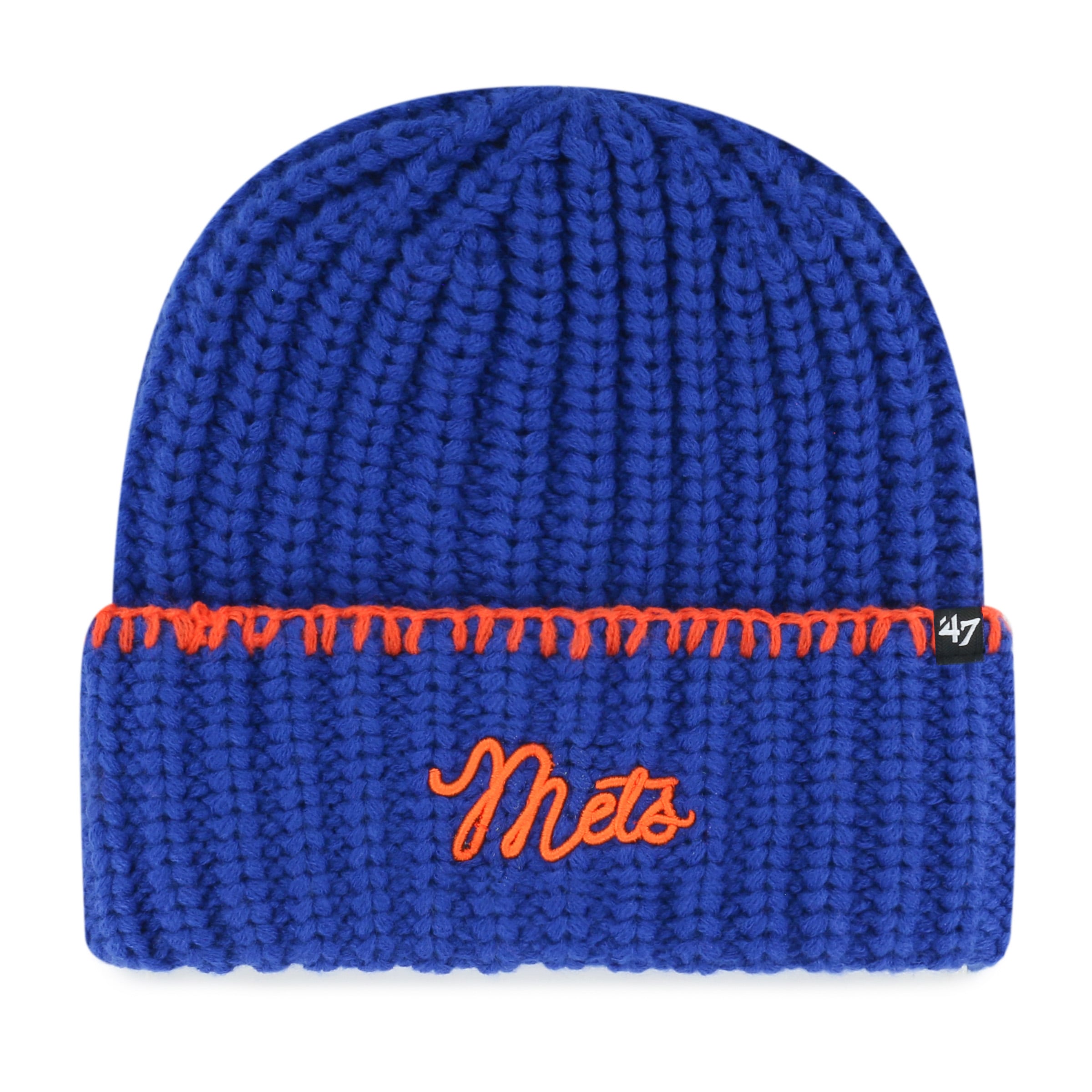 Bonnet à revers en maille point de couverture Royal New York Mets '47 pour femme