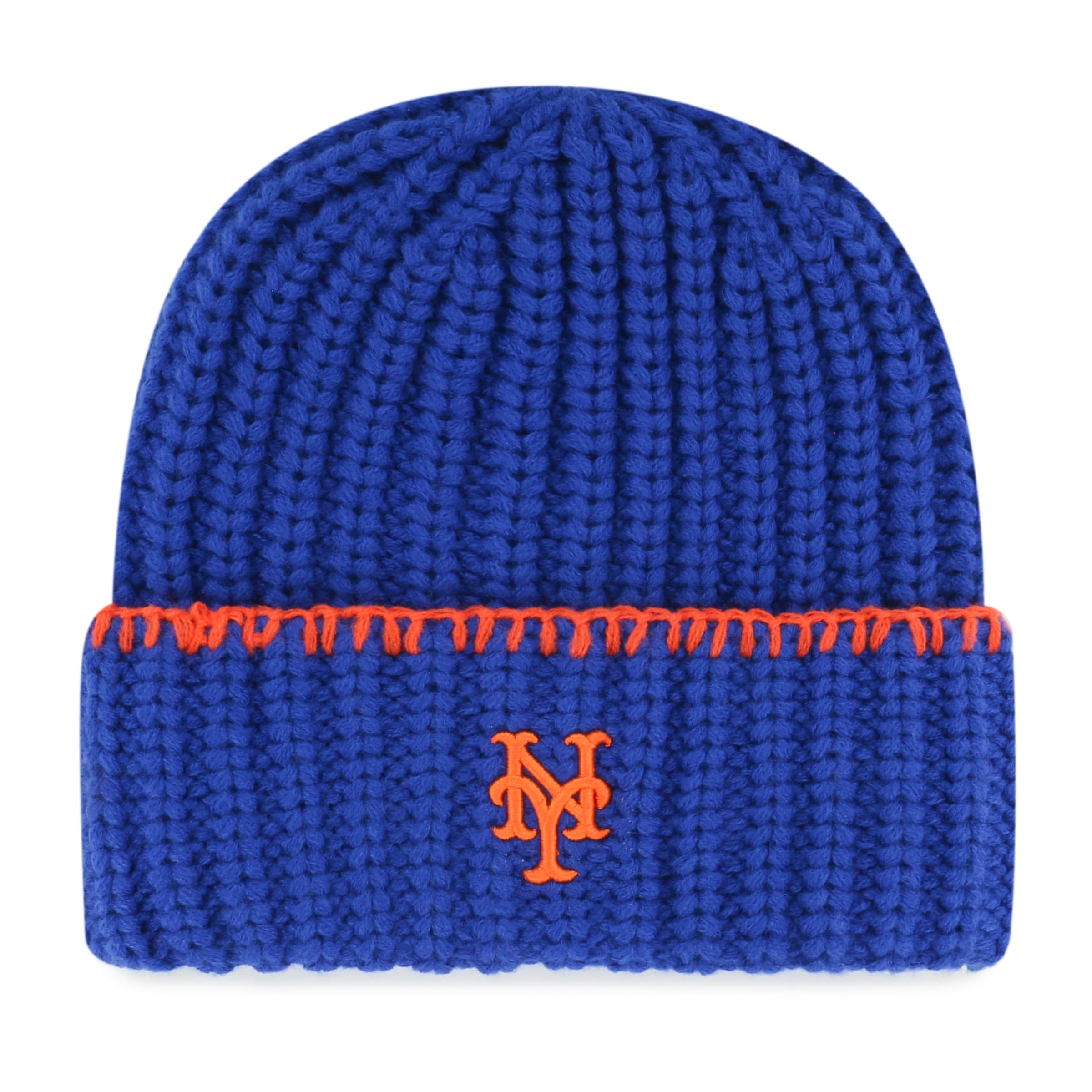 Bonnet à revers en maille point de couverture Royal New York Mets '47 pour femme