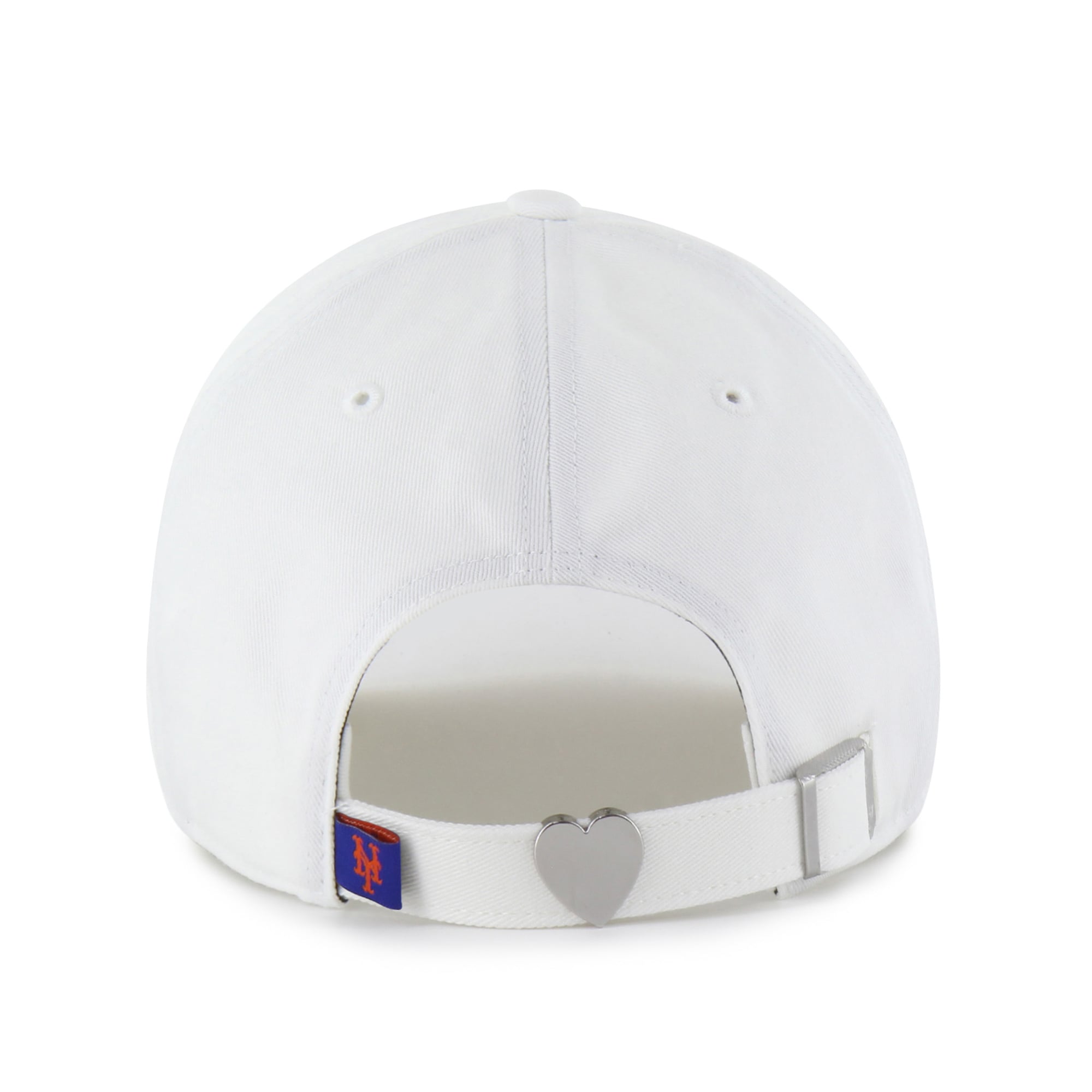 Women's '47 White New York Mets Trendy Script Clean Up Adjustable Hat