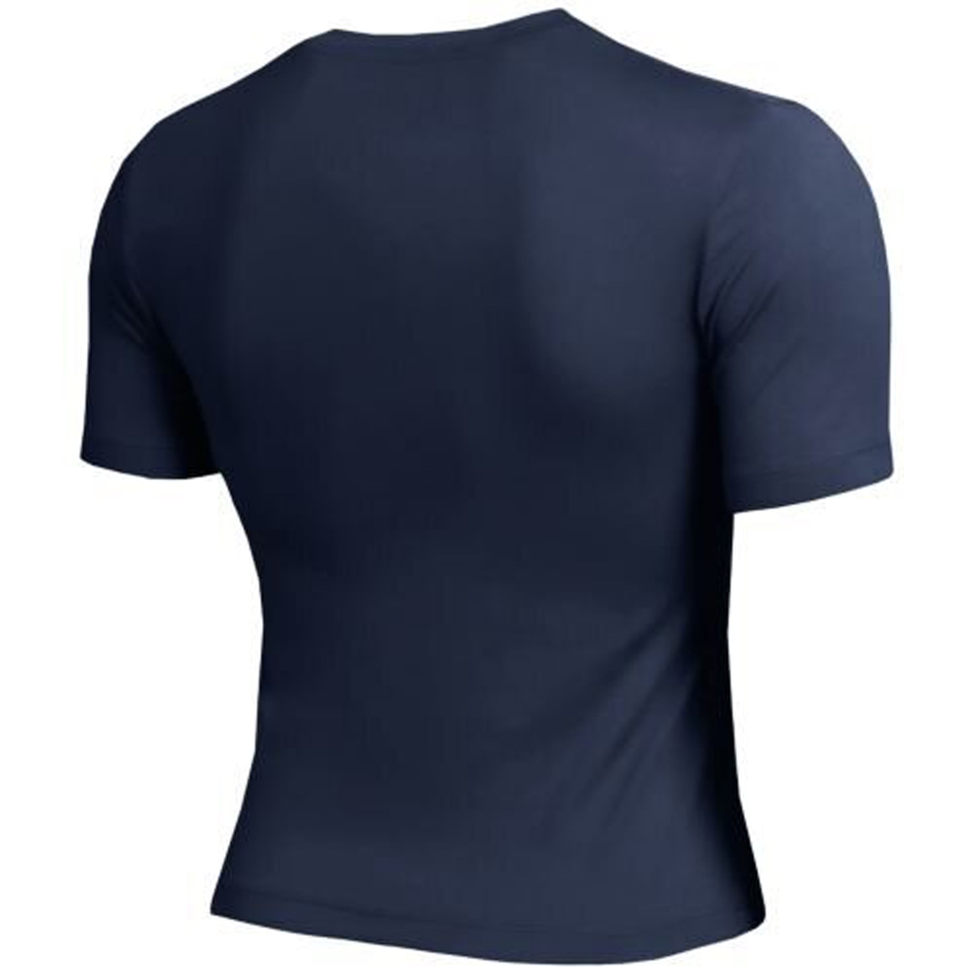 T-shirt court ajusté doux au toucher Champion pour femme, bleu marine, New York Mets