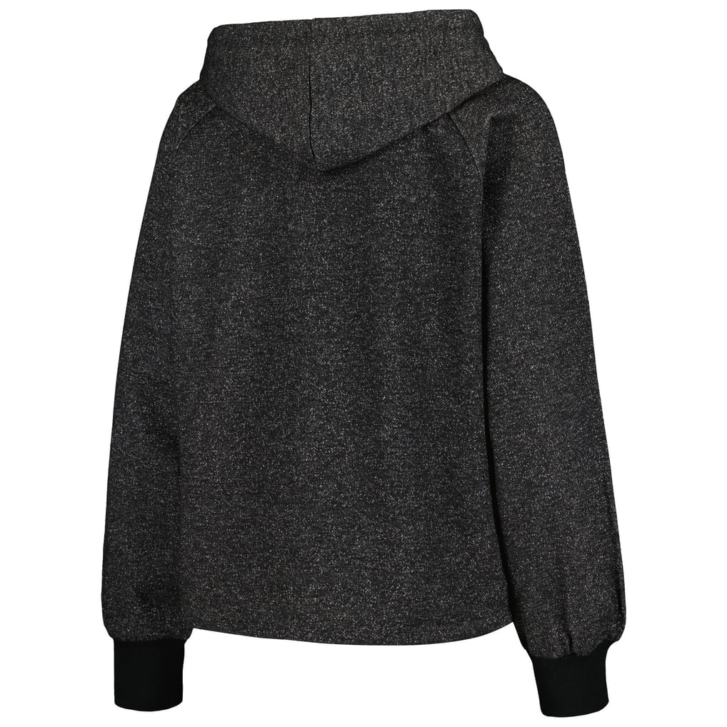 New York Mets DKNY Sport Women's Debbie Dolman Raglan Pullover Hoodie - Black