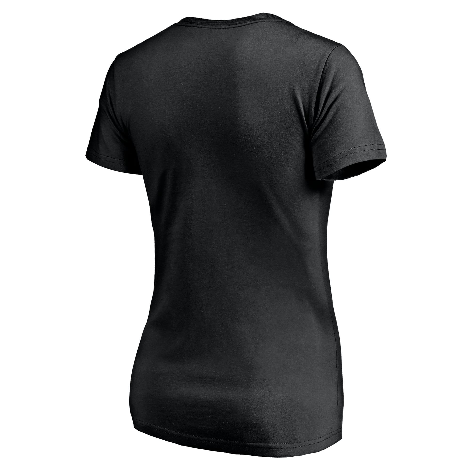 T-shirt de sport à col en V pour femme, logo royal des Mets New York (logo officiel)