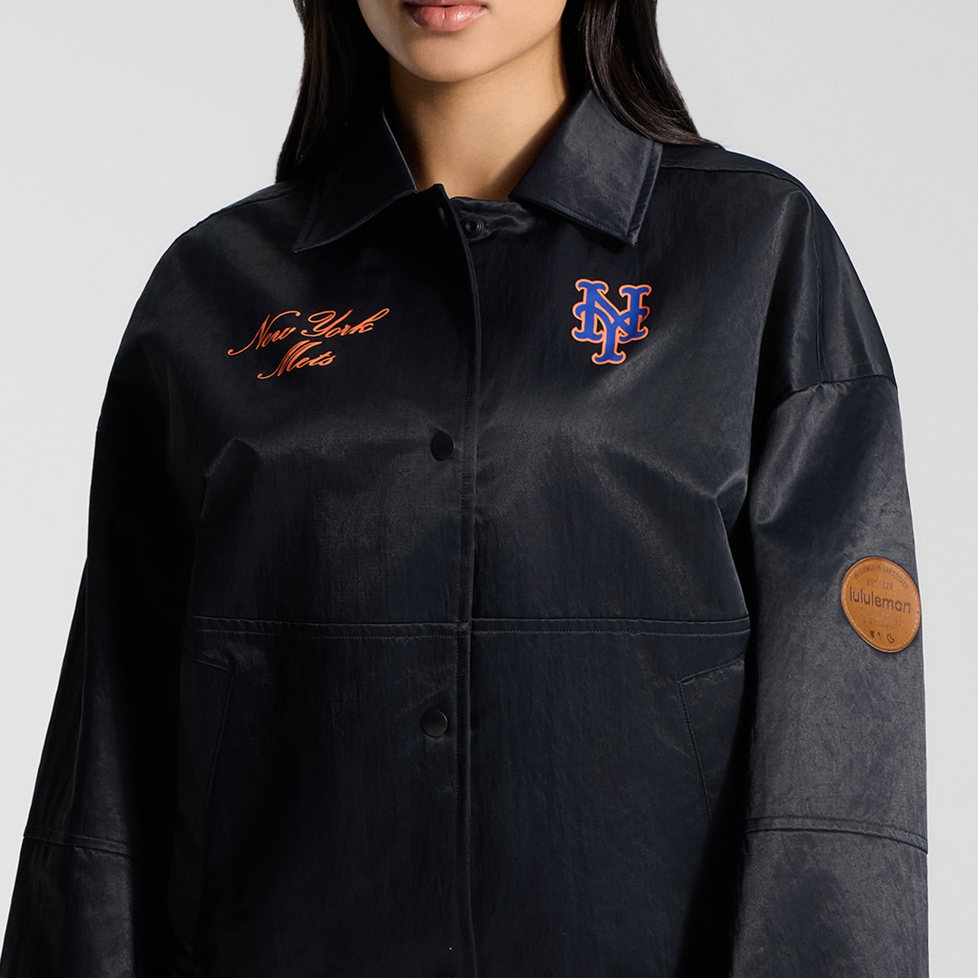 Women's lululemon Black New York Mets Coaches Jacket